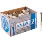 Kalibre 8 mm Vida Dübel Takım 100 Adet Plastik Malzeme ile Dayanıklı ve Kullanışlı Set