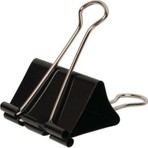 Kraf Binder Clips 25 mm 12'li Siyah Kıskaç Seti Dosyalarınızı Düzenli Tutun