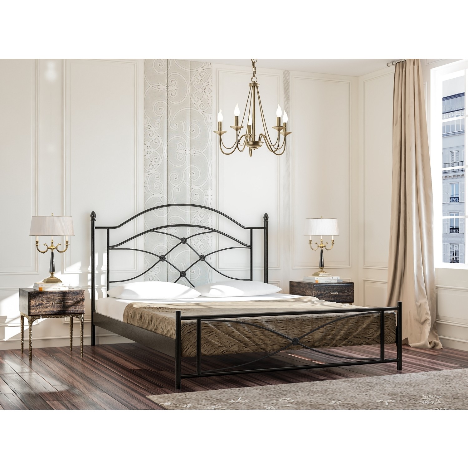 Mobilya Pasajı Artemis Ferforje Metal Karyola Tek Kişilik