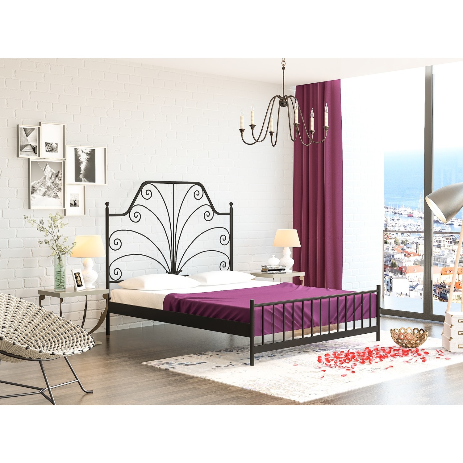 Mobilya Pasajı Juliet Ferforje Metal Karyola Tek Kişilik