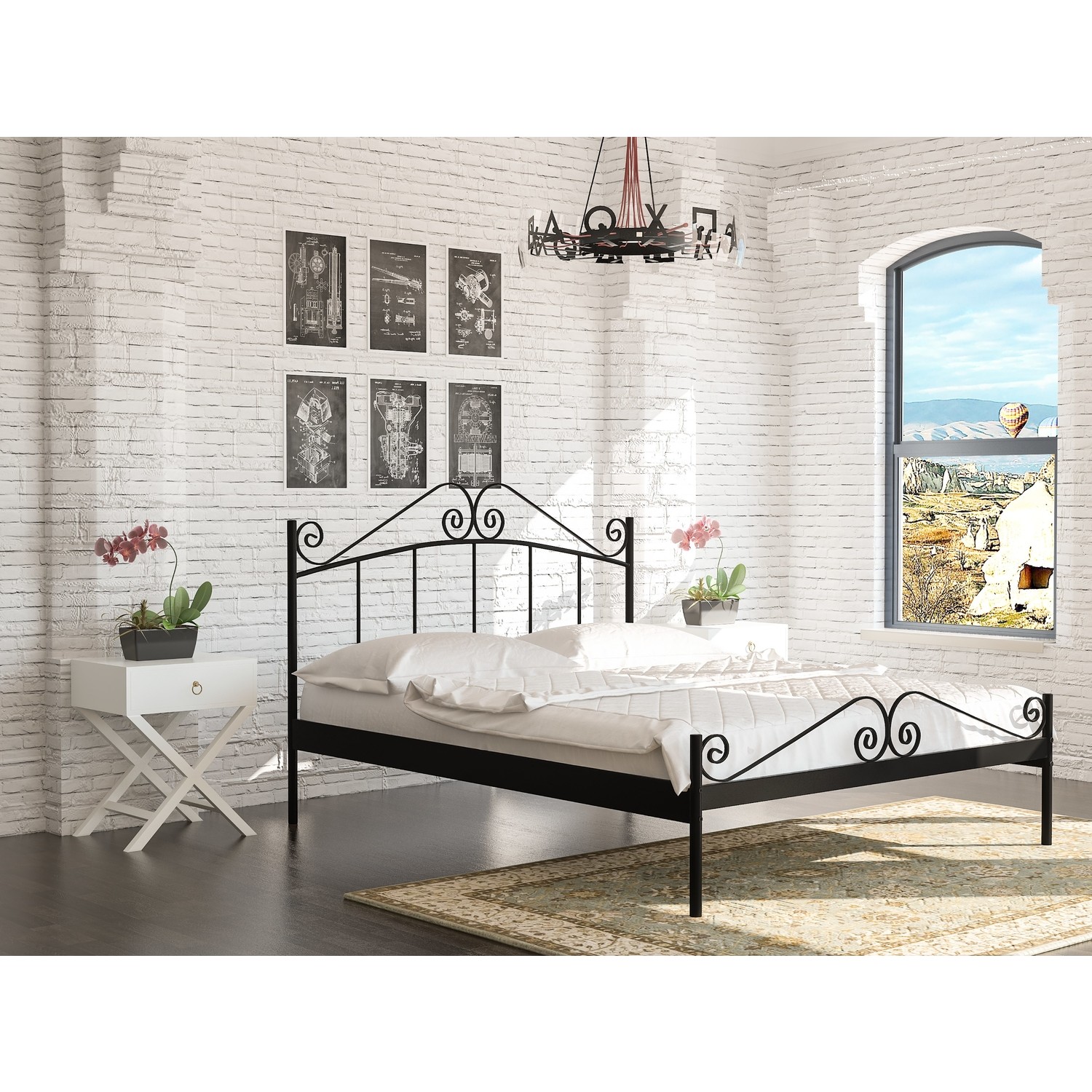 Mobilya Pasajı Paris Ferforje Metal Karyola Tek Kişilik 90