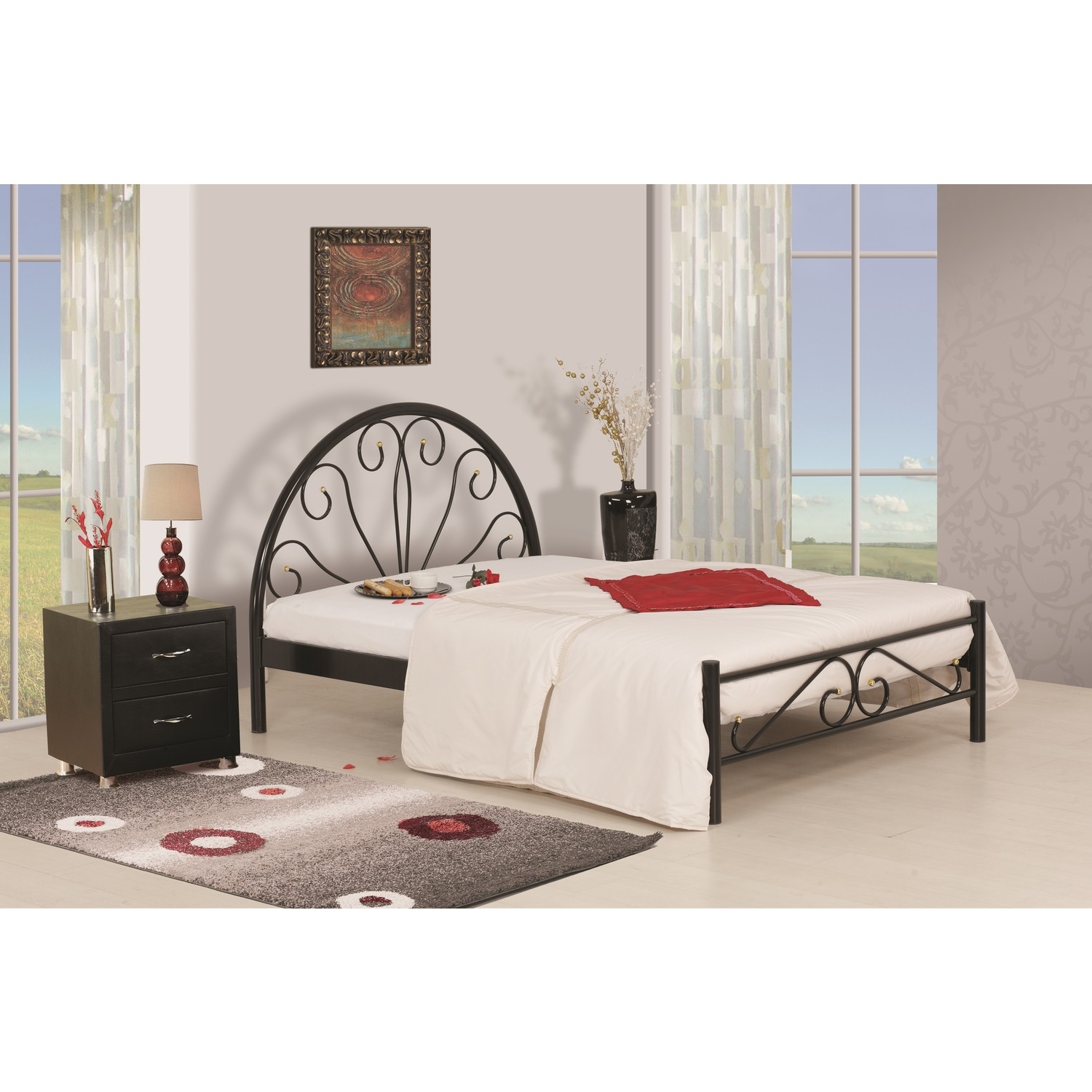 Mobilya Pasajı Saray Metal Karyola Tek Kişilik 90 x 190 cm