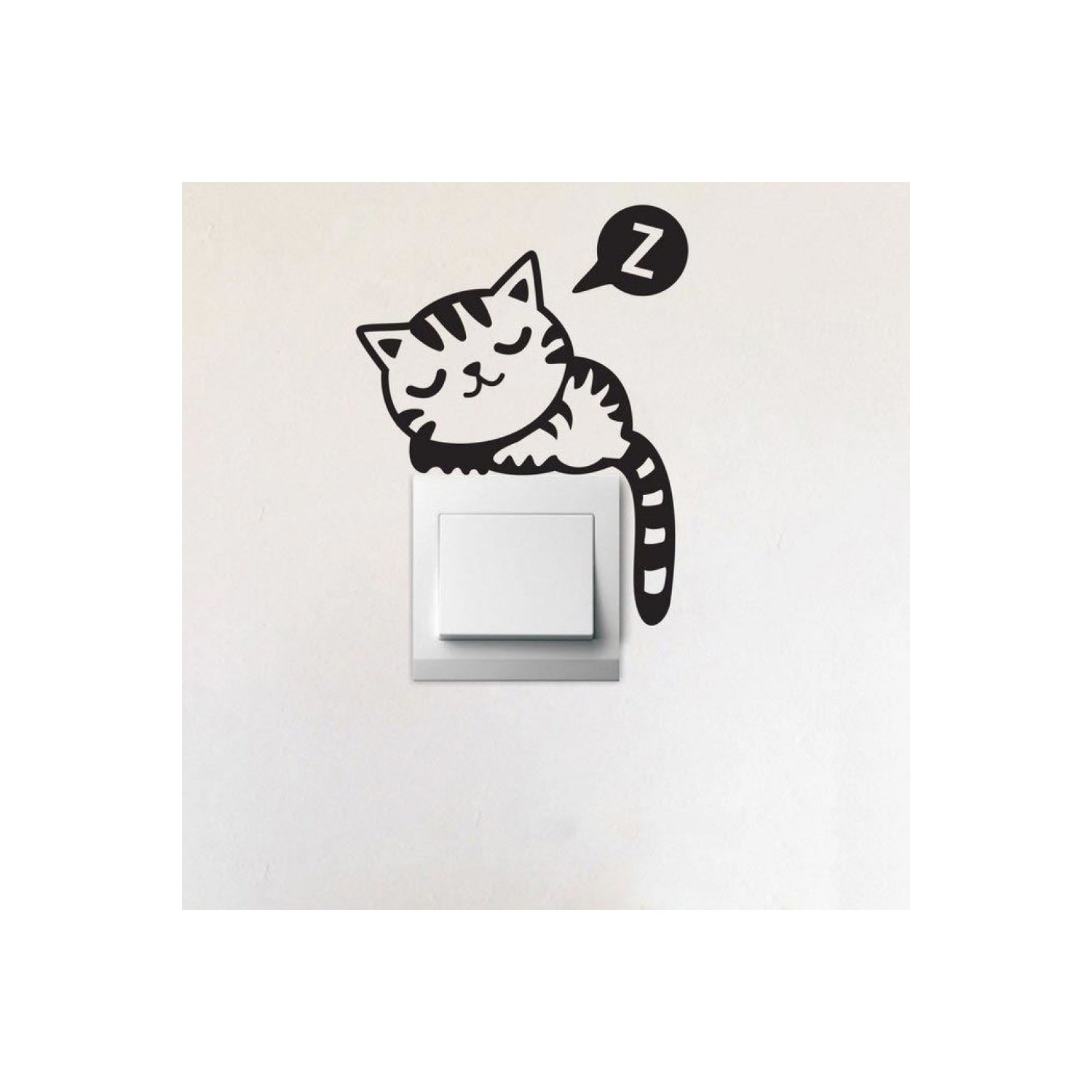 Başaran Sticker Uyuyan Kedi Priz Sticker 14 x 17 Fiyatı