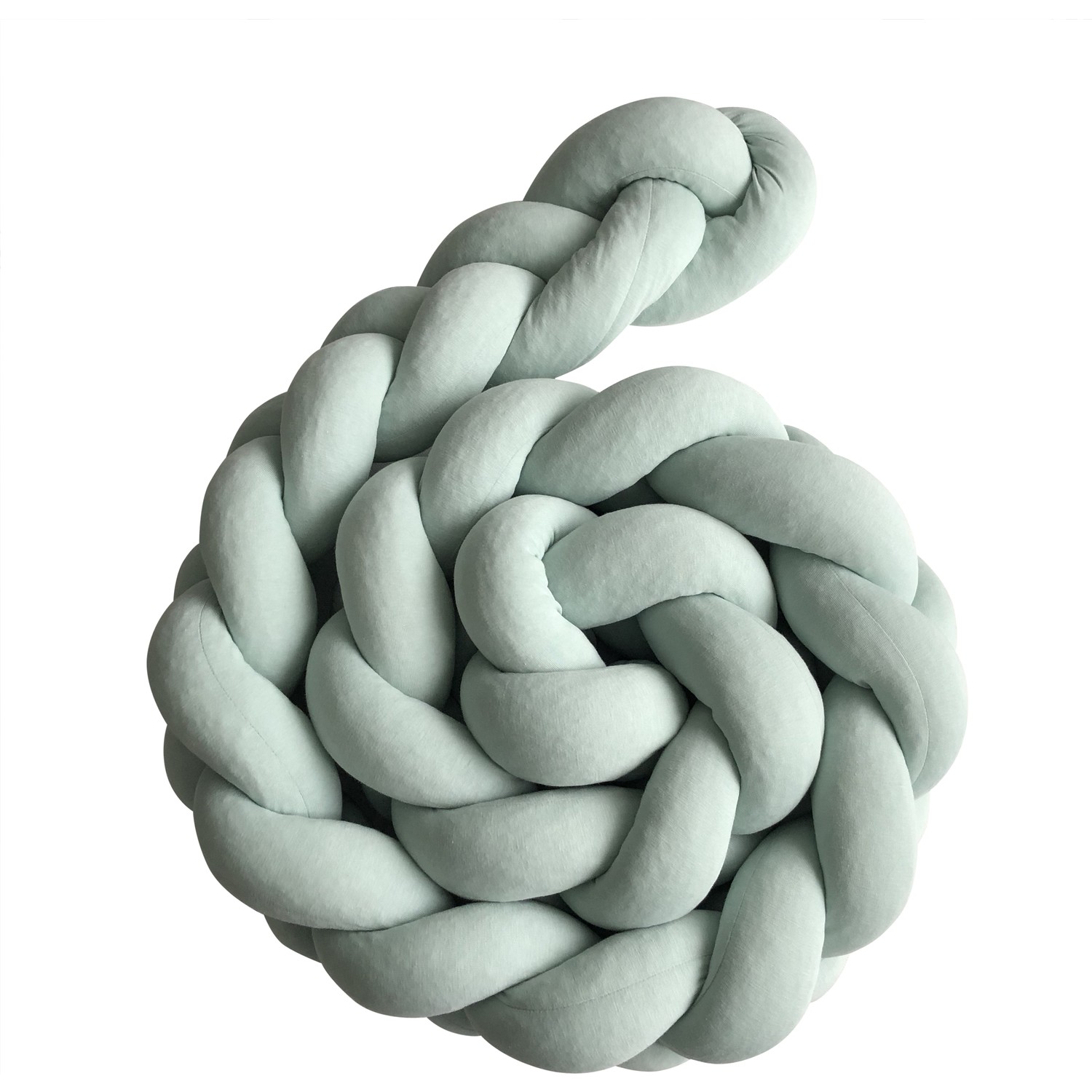 Altuka Alya 3 Örgülü Bebek Yatak Kenar Koruyucu Su Yeşili