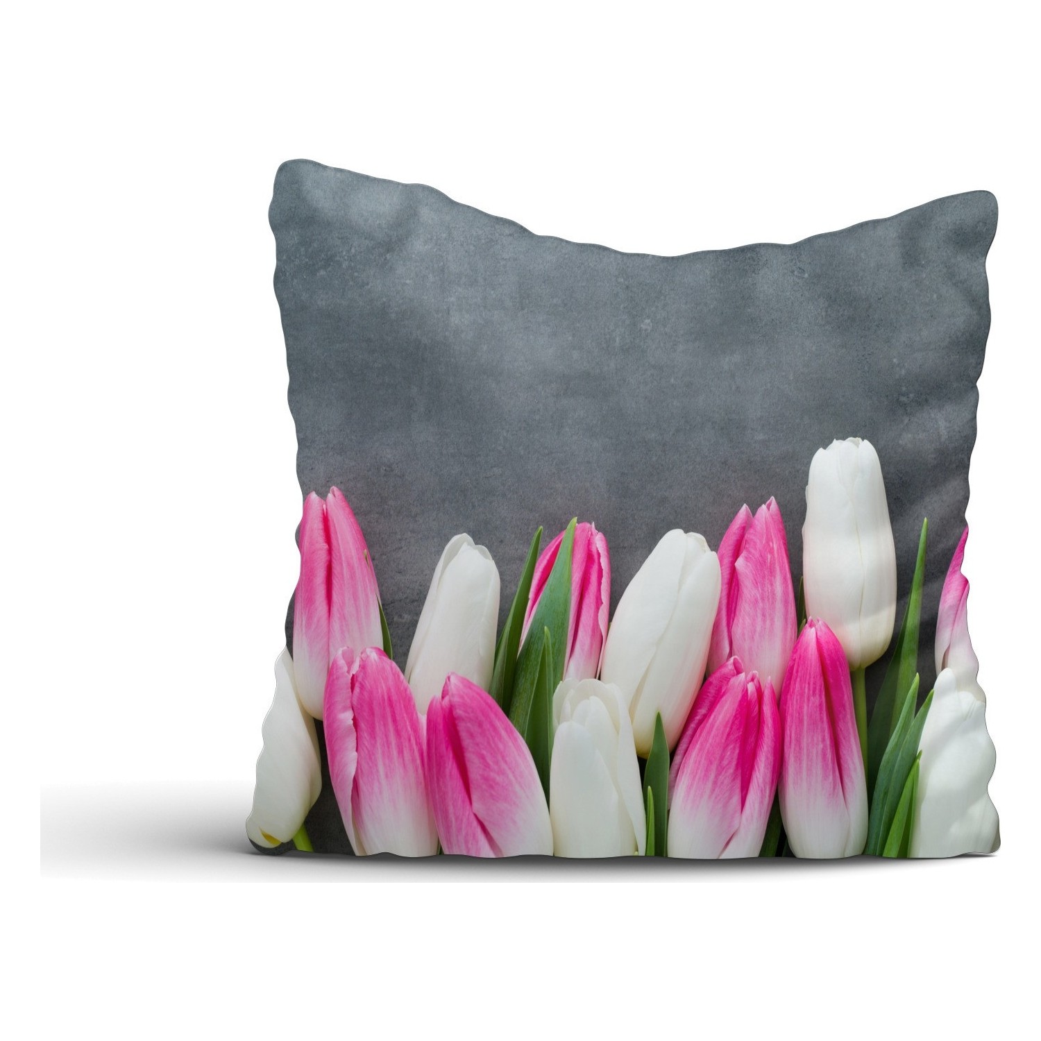 Cici Halı Pembe Beyaz Laleler Kırlent Kılıfı42x42 Fiyatı