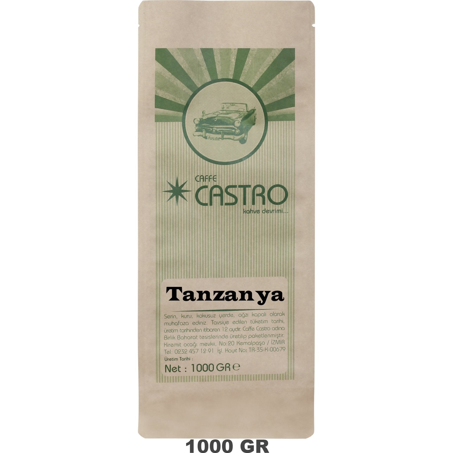 Castro Tanzanya Nitelikli Filtre Öğütülmüş Kahve 1 kg Fiyatı