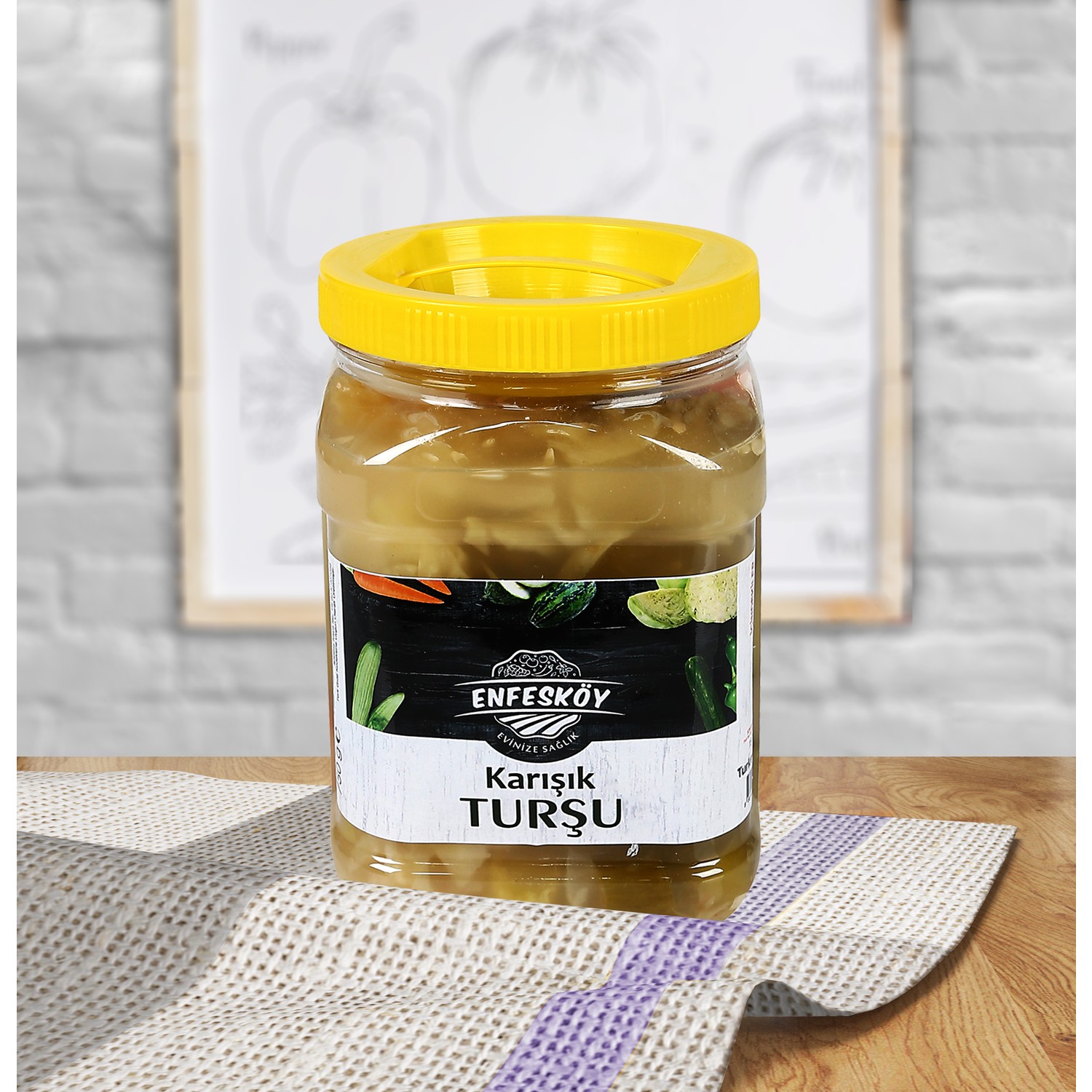 Enfesköy Karışık Turşu 1500 gr Katkısız, Doğal, Ev Yapımı Fiyatı