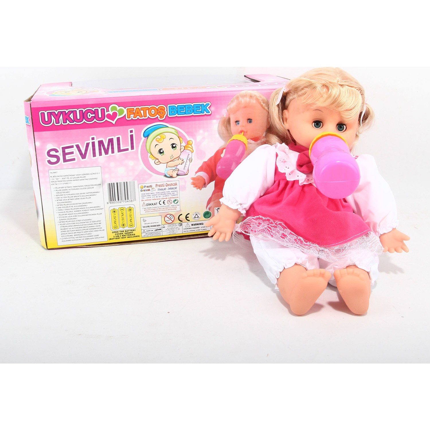 Prestij Oyuncak Uykucu Fatoş Bebek Süt İçer Kahkaha Atar Prestij Oyuncak Uykucu Fatoş Bebek Süt İçer Kahkaha Atar