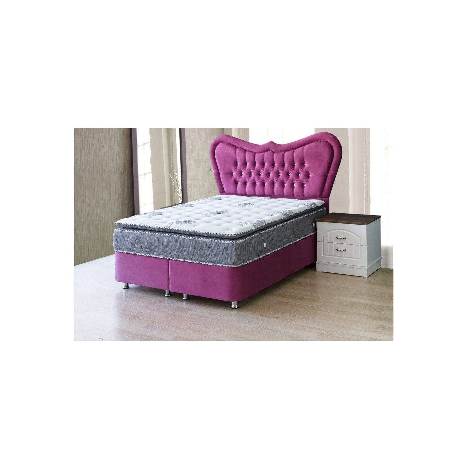 Ellaronia Çift Kişilik Baza + Yatak + Başlık 160 x 200 Fiyatı