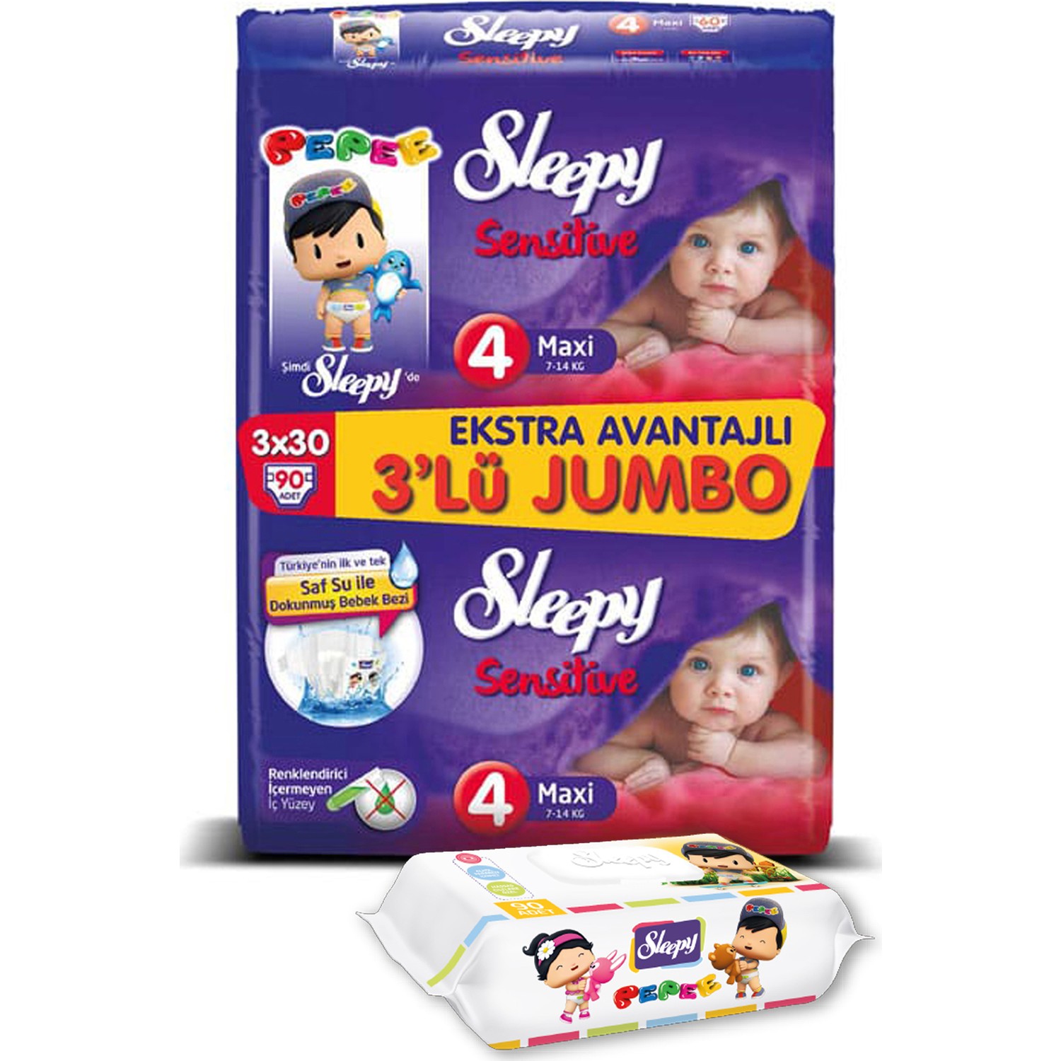 Sleepy Sensitive Bebek Bezi Maxi 4 No 90 lı Fiyatı