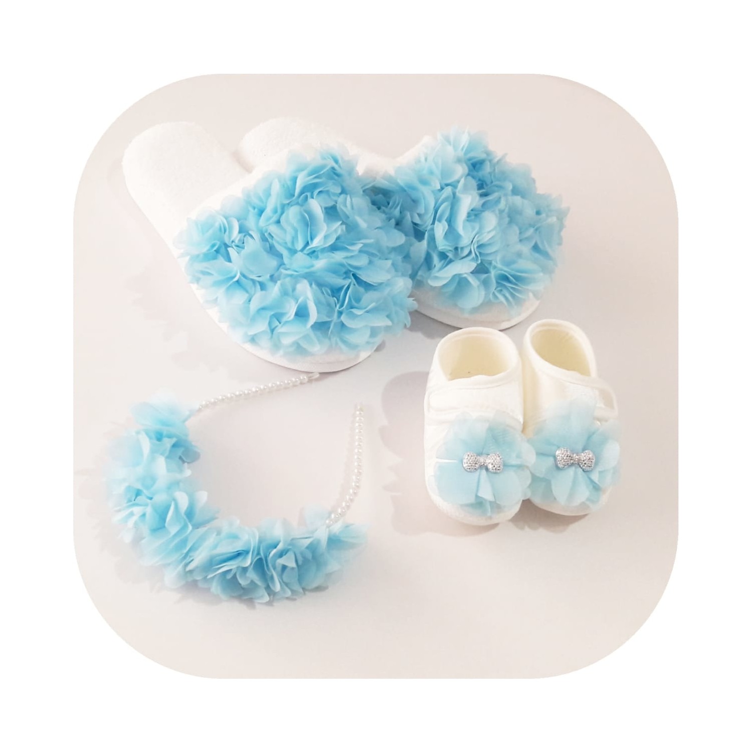 Azebu Lohusa Terliği Lohusa Tacı Ve Bebek Patik Fiyatı