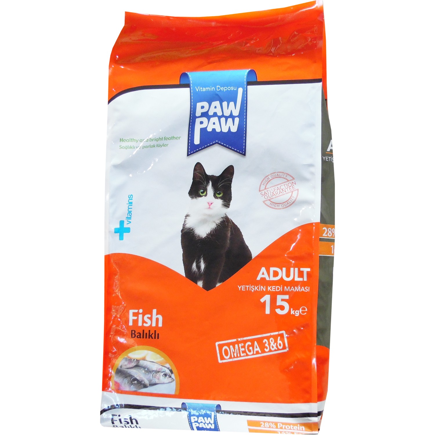 Pawpaw Balıklı Yetişkin Kedi Maması 15 Kg Fiyatı