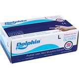 Dolphin Mavi Lateks Eldiven Pudralı (L) 100 lü Paket