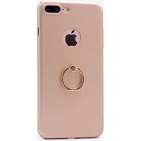 Evastore Apple iPhone 7 Kılıf Yüzüklü Rubber Kapak - Gold