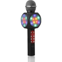 Polygold Bt Tf Usb Led Işıklı Karaoke Mikrofon + Aux Kablo
