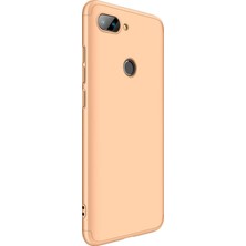 Microsonic Xiaomi Mi 8 Lite Kılıf Double Dip 360 Protective Gold