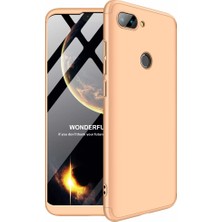 Microsonic Xiaomi Mi 8 Lite Kılıf Double Dip 360 Protective Gold