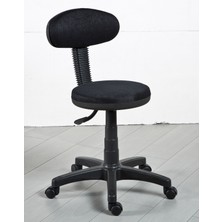 Tetpa Sırtlı Bar Taburesi Bar Sandalyesi Siyah