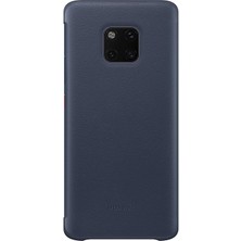 Huawei Mate 20 Pro View Cover - Koyu Mavi