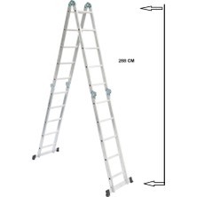 Beykon 6 Metre Çok Amaçlı Katlanır Akrobat Merdiven(1,6mm)