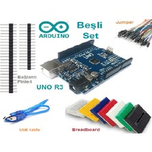 Maker Arduino Mini Set 5 Parça + Usb Kablo