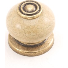 Kulpca Porselen Rustik Antik Düğme Kulp