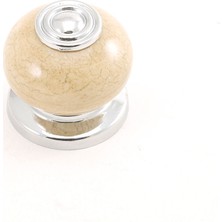 Kulpca Porselen Rustik Krom Düğme Kulp