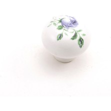 Kulpca Porselen B.Yuvarlak Düğme Kulp