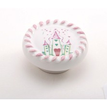 Kulpca Porselen Taçlı Ufo Düğme Kulp