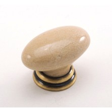 Kulpca Porselen Badem-Pirinç Ayak Düğme Kulp