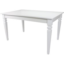 Sarıkaya Mobilya Taux Yemek Masası 140 x 80 cm Beyaz
