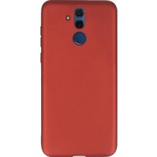 DVR Huawei Mate 20 Lite Silikon Kılıf Premir (Kırmızı) + Nano Cam Ekran Koruyucu