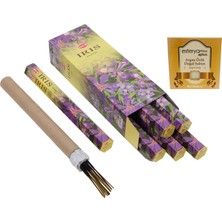 Hem İris Süsen Çiçeği 6 Adet Tütsü (120 Adet Çubuk) ve Esterya Plus Argan Sabunu