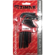 Zimak 9 Parça Yıldız Tork Alyan Takımı 120 mm Kısa