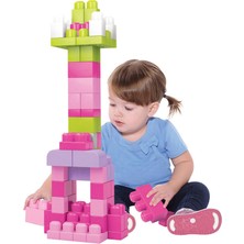 Mega Bloks First Builders 60'lı Blok Torbaları (Pembe)