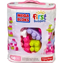 Mega Bloks First Builders 60'lı Blok Torbaları (Pembe)