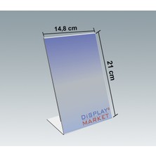 Akrilik A5 L Tipi Dikey Pleksi Föylük