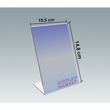 Akrilik A6 L Tipi Dikey Pleksi Föylük