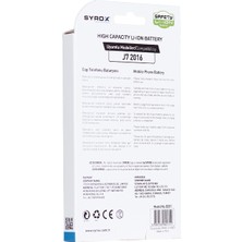 Syrox Galaxy J7 2016 Batarya 3300 mAh