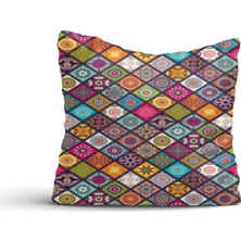 Cici Tasarım Baklava Kilim Desenli Kırlent Kılıfı-45x45