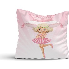 Cici Odam Yastıklı Prenses Kırlent Kılıfı-42x42