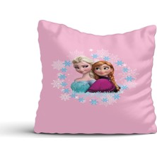 Cici Odam Çizgi Prensesler Kırlent Kılıfı-42x42