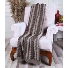 Betires Home Örgü Koltuk Şalı Ta14010 Kahve