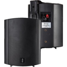 Denox Studio 4B - 6 İnç 200W 100V 8 Ohm Duvar Hoparlörü - Takım Siyah