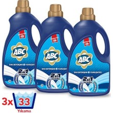 ABC 2si 1 Arada Sıvı Deterjan Dağ Ferahlığı 33 Yıkama 3'lü Set