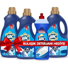ABC 2si 1 Arada Sıvı Deterjan Dağ Ferahlığı 33 Yıkama 3'lü Set+ 670 ml Bulaşık Deterjanı