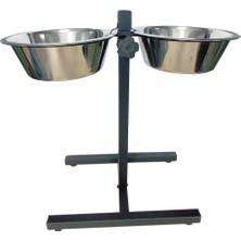 Tommy Ayarlanabilir Ayaklı Çelik Köpek Mama Su Kabı 3 Litre