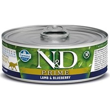 N&D Tahılsız Kuzulu Yaban Mersinli Kedi Konservesi 80 gr
