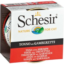 Schesir Ton Balıklı Karidesli Jöleli Kedi Konservesi 85 gr