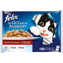 Purina Felix Ton ve Morina Balıklı Pouch Kedi Konservesi 3+1